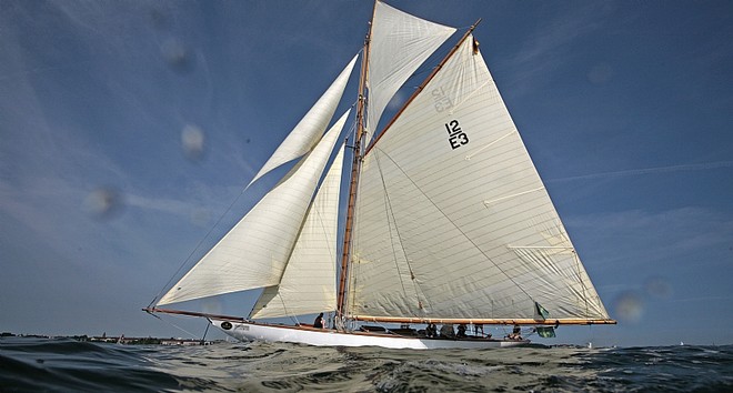 HETI, the 12-Metre classic yacht shows her majesty off Kiel - Rolex Baltic Week 2010 © Nico Krauss http://www.balticsprintcup.com